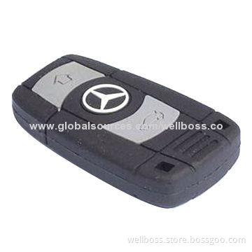 Car Key-shaped USB Drive Flash with PVC or ABS Housing